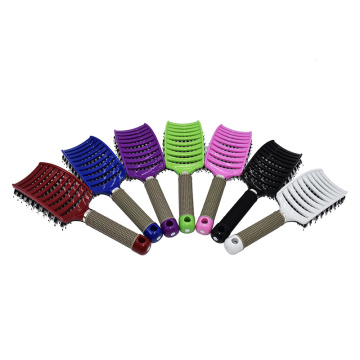 2021 Wholesale Salon Hairdressing Wooden Paddle Hair Brush Hair Extension Comb Plastic Hair Massage Brush